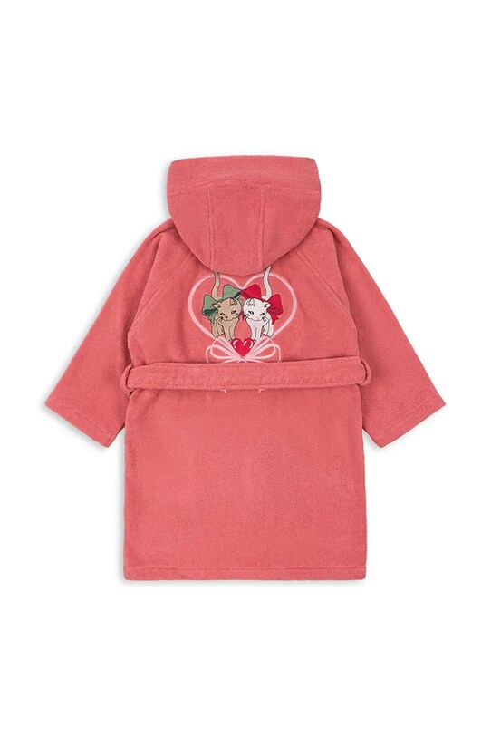 Konges Sløjd accapatoio di cotone bambino/a TERRY BATHROBE EMBROIDERY GOTS Planet friendly arancione KS102808