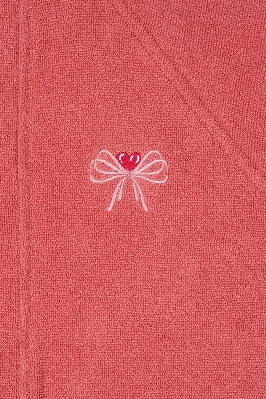 Konges Sløjd accapatoio di cotone bambino/a TERRY BATHROBE EMBROIDERY GOTS arancione KS102808