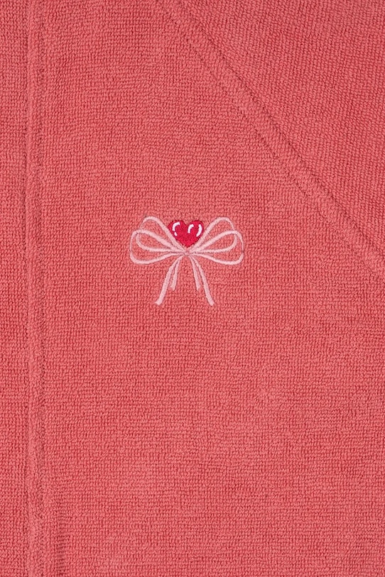 Dětský bavlněný župan Konges Sløjd TERRY BATHROBE EMBROIDERY GOTS oranžová KS102808
