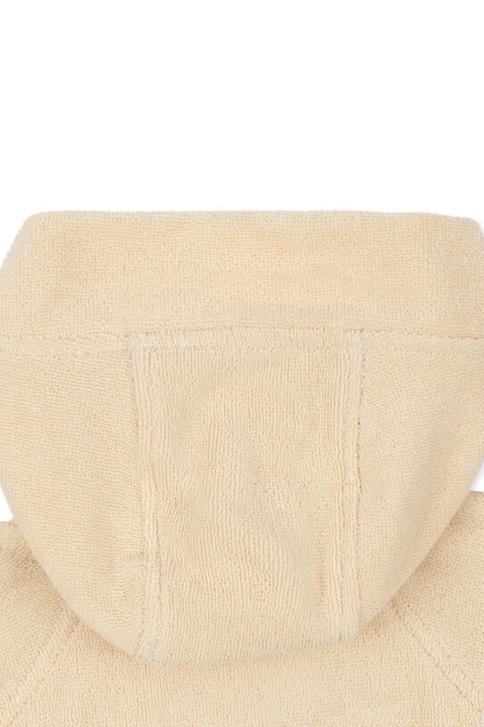 Pamučni kućni ogrtač za bebe Konges Sløjd TERRY BATHROBE EMBROIDERY GOTS bež KS103319