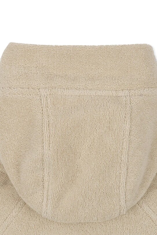 Дитячий бавовняний халат Konges Sløjd TERRY BATHROBE EMBROIDERY GOTS бежевий KS103319