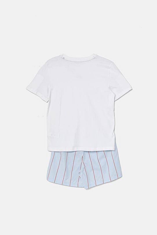 Tommy Hilfiger piżama bawełniana dziecięca UK0UK00086.PPYA biały SS25