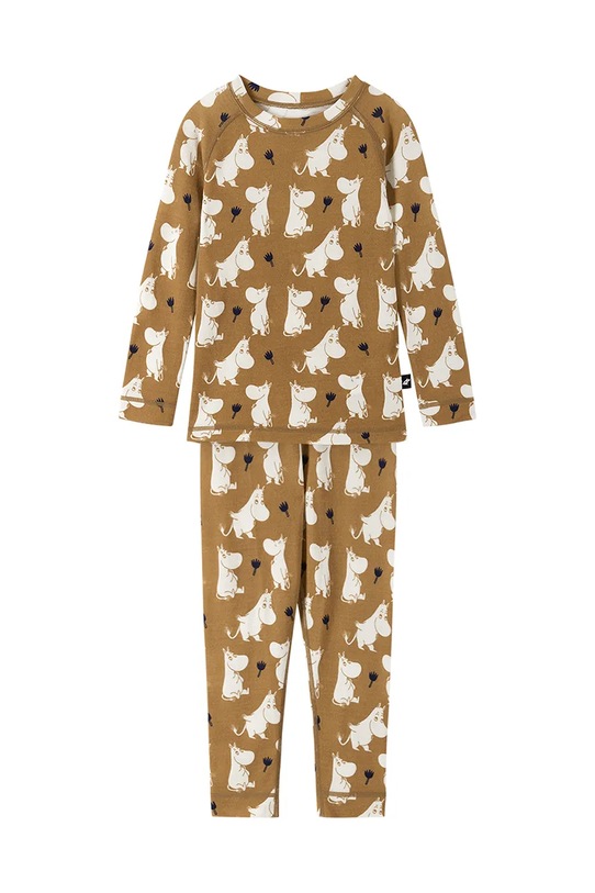 Reima set de lenjerie intima termoactiva pentru copii Moomin Trivsam Planet friendly maro 5200021B.PPYA