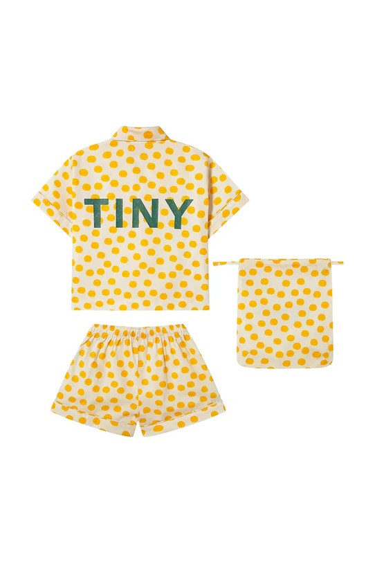 Дитяча бавовняна піжама Tinycottons SUN SET SS25.361 бежевий SS25
