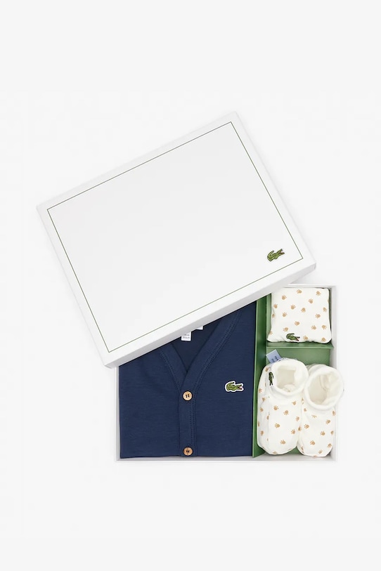 Lacoste pijamale din bumbac pentru bebelusi bleumarin 4J8405