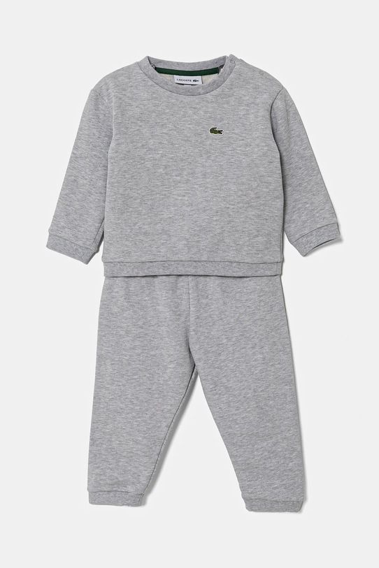 Bavlněná tepláková souprava pro miminka Lacoste pletenina šedá 4J8409