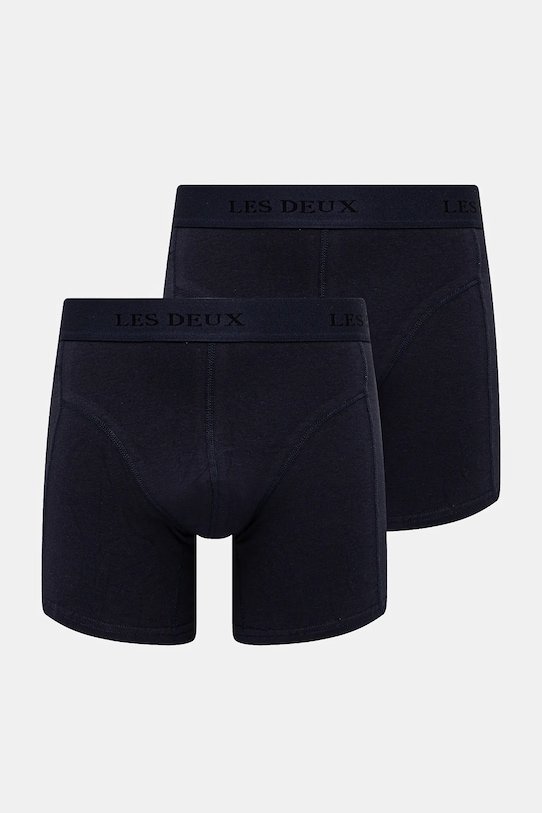 Boxerky Les Deux 2-pak pletenina tmavomodrá LDM960006