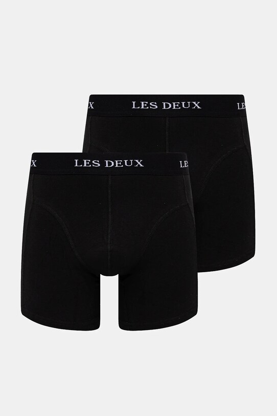 Боксери Les Deux 2-pack трикотаж чорний LDM960006