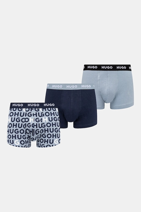 HUGO boxeralsó 3 db sima kék 50532550