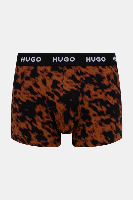 Odzież HUGO bokserki męskie bawełniane z elastanem 3-pack 50532550 niebieski