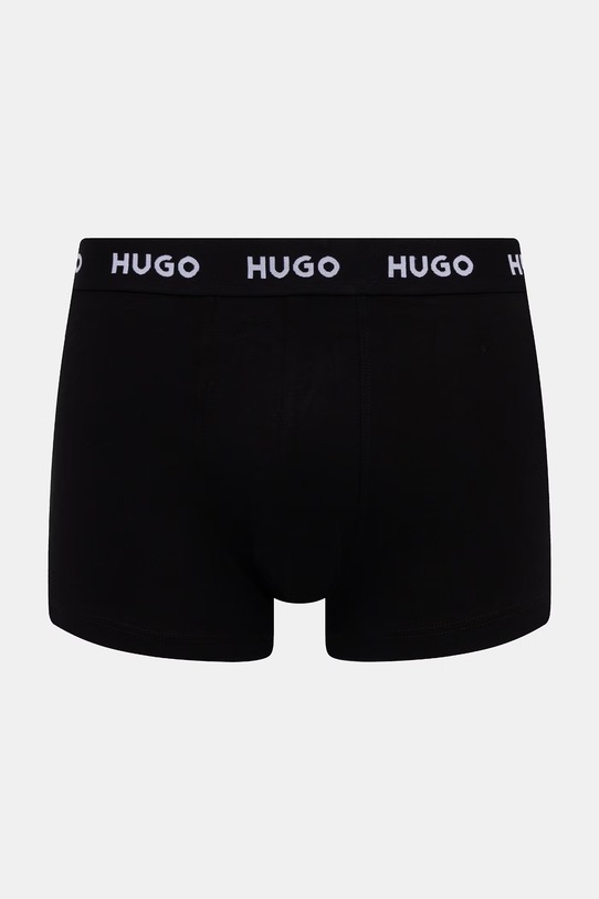 HUGO bokserki męskie bawełniane z elastanem TRIPLET DESIGN 3-pack zielony 50532550