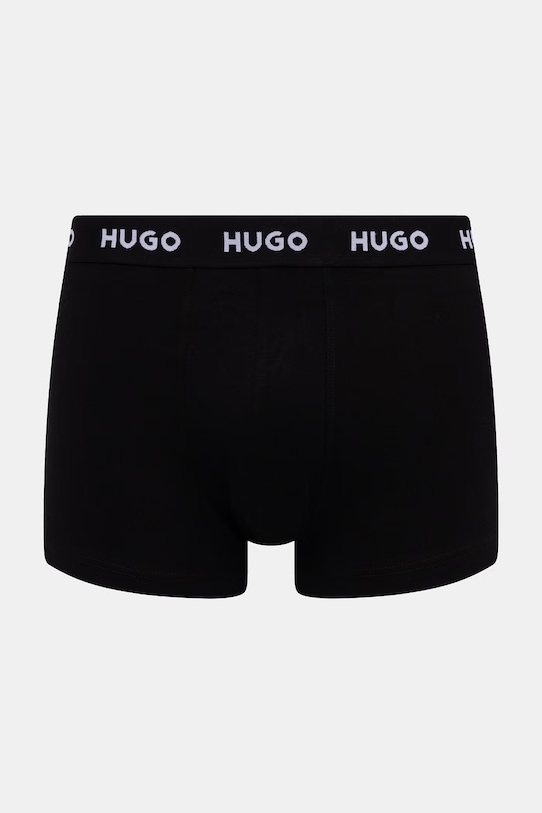 HUGO bokserki męskie bawełniane z elastanem TRIPLET DESIGN 3-pack zielony 50532550