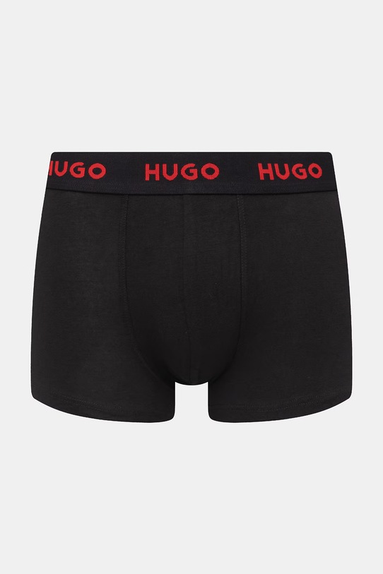 HUGO μποξεράκι Ανδρικό βαμβακερό με ελαστάν TRIPLET DESIGN 3-pack μαύρο 50532550