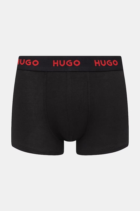 HUGO μποξεράκι Ανδρικό βαμβακερό με ελαστάν TRIPLET DESIGN 3-pack μαύρο 50532550