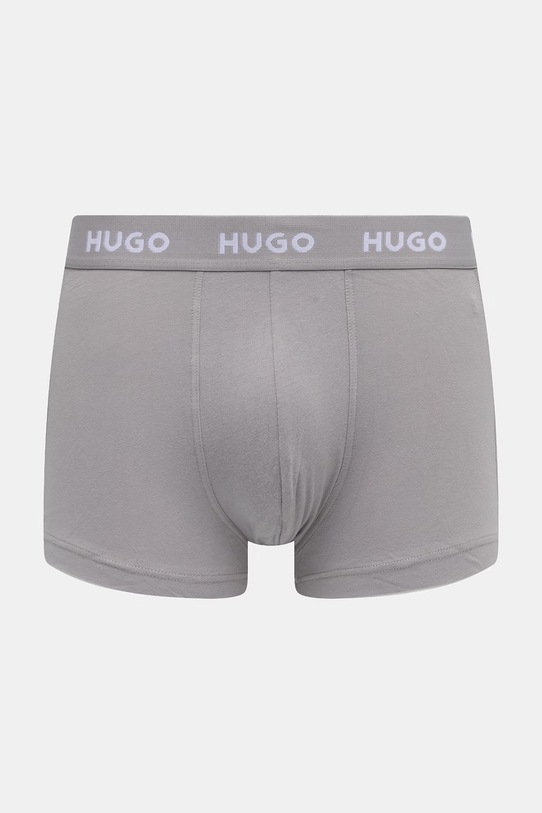 HUGO bokserki męskie bawełniane z elastanem TRUNK TRIPLET PACK 3-pack 50532611 granatowy AA00