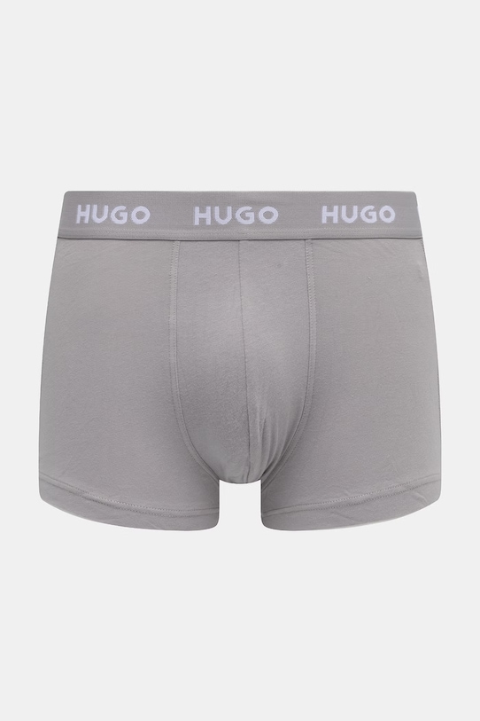HUGO bokserki męskie bawełniane z elastanem TRUNK TRIPLET PACK 3-pack 50532611 granatowy AA00