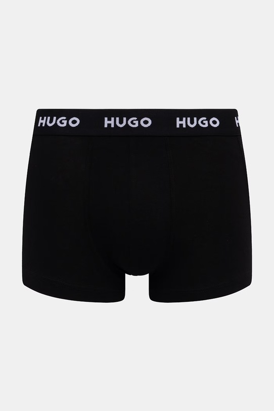 Odzież HUGO bokserki męskie bawełniane z elastanem TRUNK TRIPLET PACK 3-pack 50532611 fioletowy