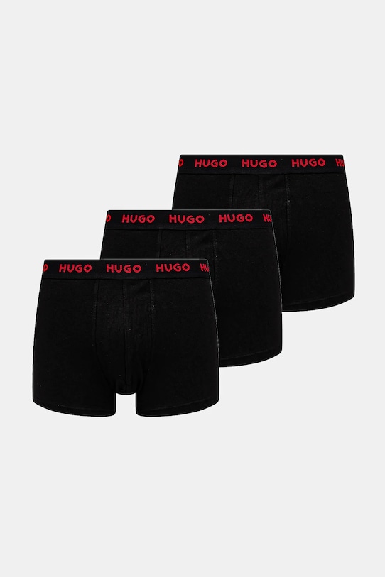 HUGO bokserki 3-pack dzianina czarny 50532611