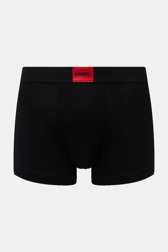 HUGO bokserki męskie bawełniane z elastanem TRUNK TRIPLET GALAXY 3-pack 50532797 szary SS26