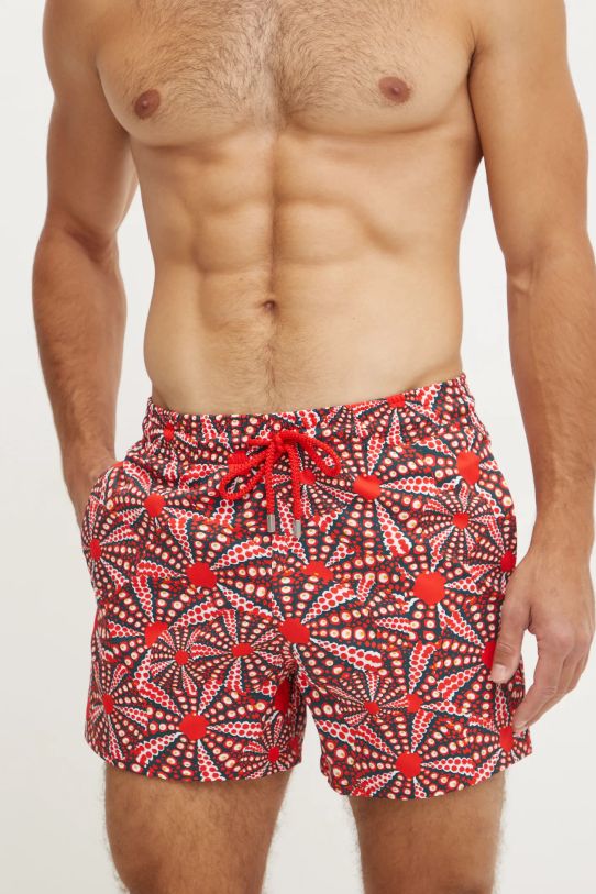 Plavkové šortky Vilebrequin MOORISE červená MSOBF124