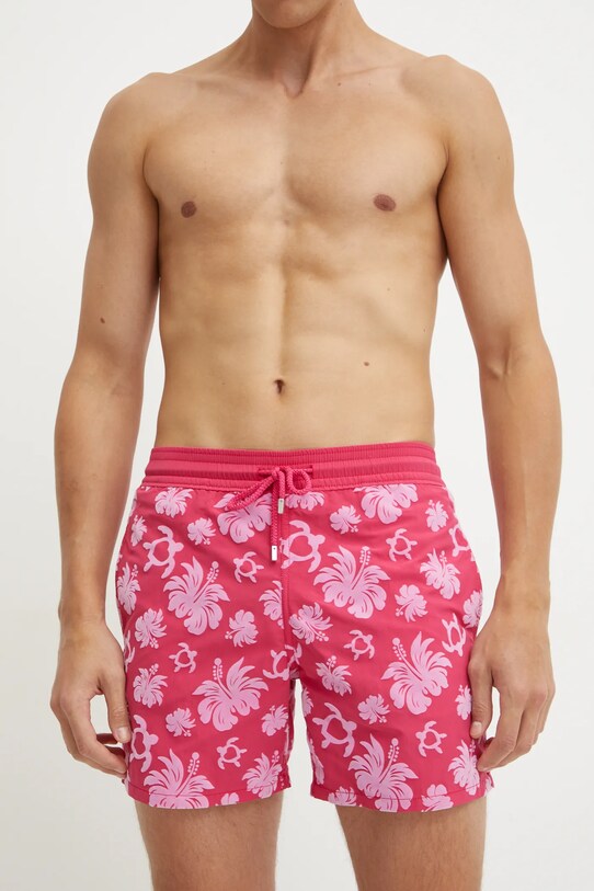 Vilebrequin pantaloni scurti de baie MOOREA MOOBD214 roz SS25
