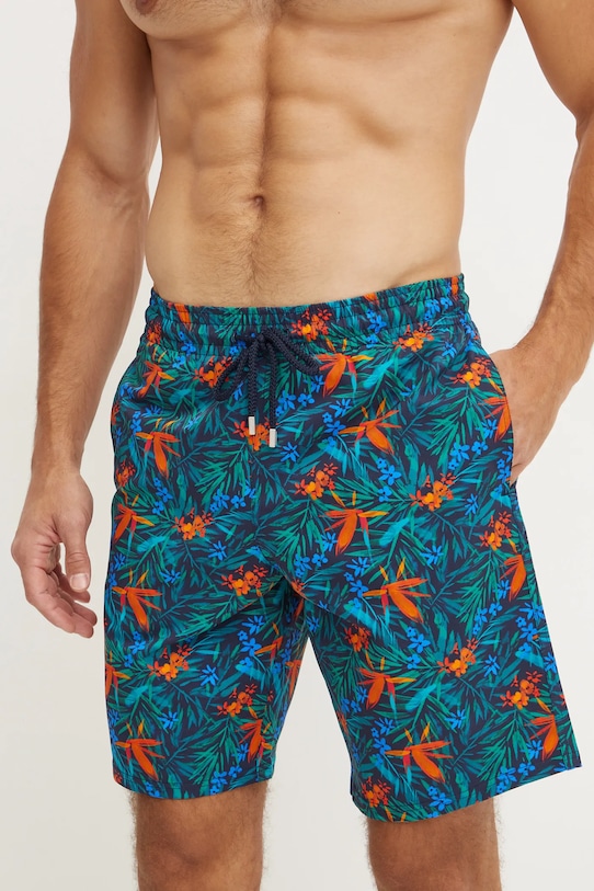 Vilebrequin pantaloni scurti de baie OKORISE Planet friendly bleumarin OKIBF106