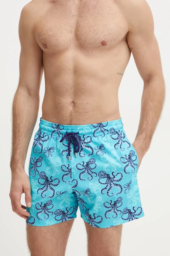 Vilebrequin pantaloni scurți de baie MOORISE MSOBF107 turcoaz SS25