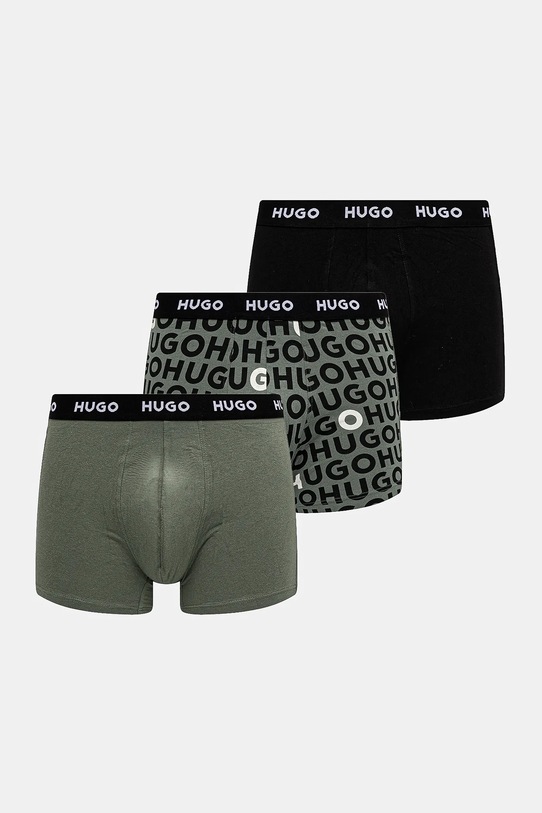 Boxerky HUGO 3-pack hladký vícebarevná 50532559