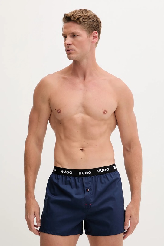 HUGO boxeri de bumbac 3-pack 50532565 bleumarin AW25