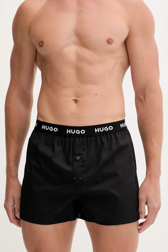 HUGO boxeri de bumbac 3-pack bleumarin 50532565