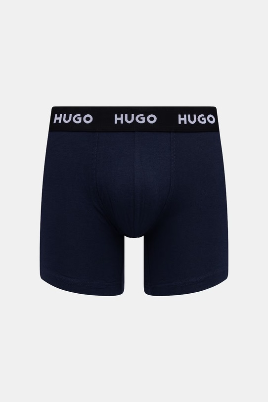 HUGO μποξεράκι Ανδρικό βαμβακερό με ελαστάν BOXERBR TRIPLET PACK 3-pack 50532613 γκρί SS26