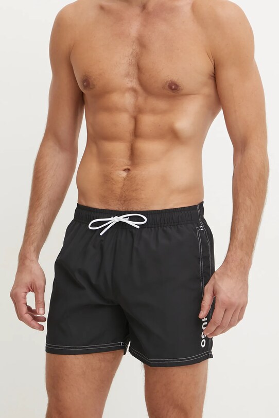 HUGO szorty kąpielowe 50533787 czarny SS25