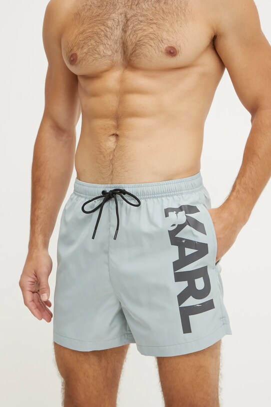 Karl Lagerfeld pantaloni scurți de baie gri A1M46013