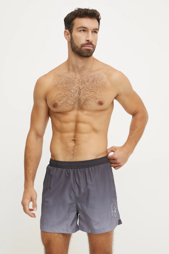 Karl Lagerfeld pantaloni scurți de baie A1M46057 gri SS25