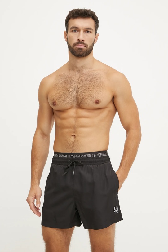 Karl Lagerfeld szorty kąpielowe czarny A1M46058