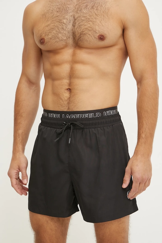 Karl Lagerfeld szorty kąpielowe A1M46058 czarny AA00