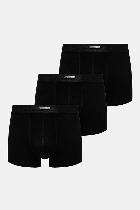Karl Lagerfeld boxeri 3-pack tricotaj negru A1M47073