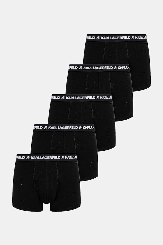 Боксери Karl Lagerfeld 5-pack трикотаж чорний A1M47082