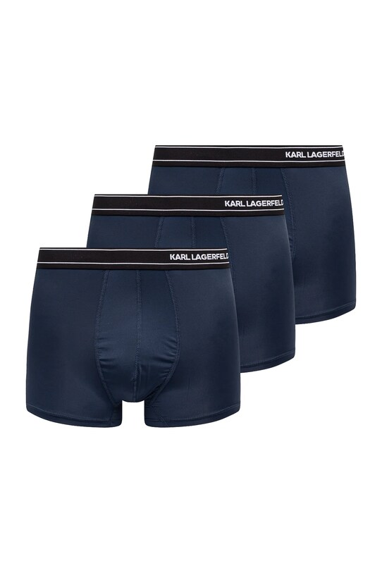 Боксери Karl Lagerfeld 3-pack трикотаж темно-синій A1M47084