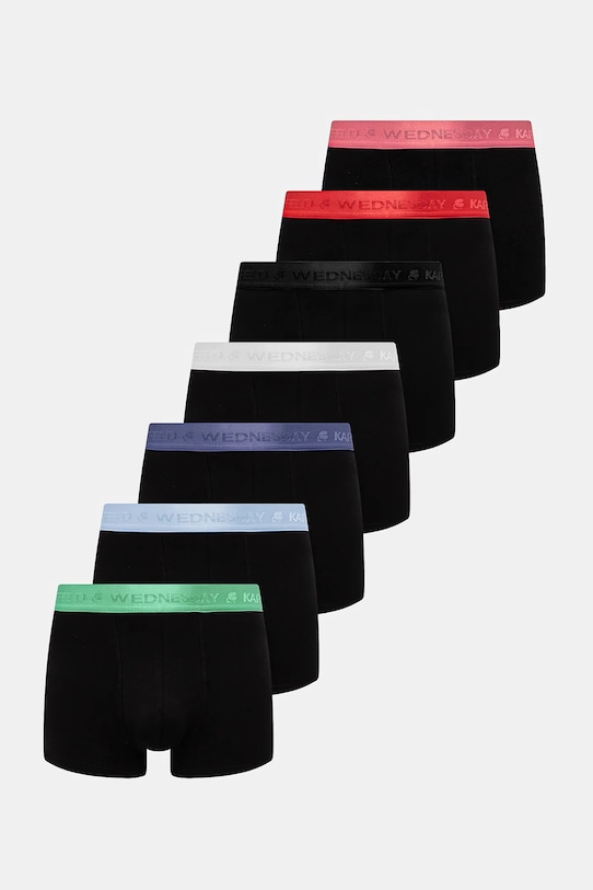 Karl Lagerfeld bokserki 7-pack wzorzyste czarny A1M47118