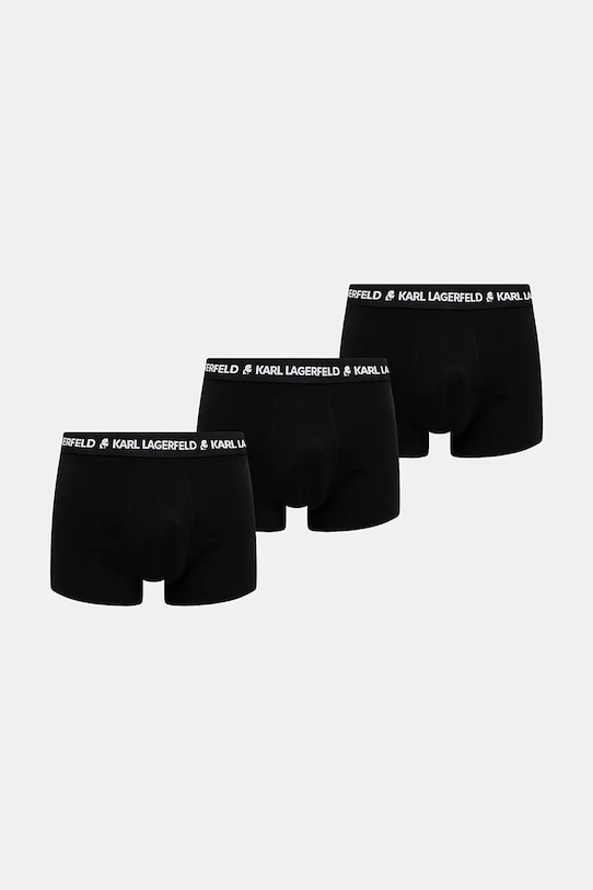 Karl Lagerfeld boxer pacco da 3 boxer aderenti nero A1M47151