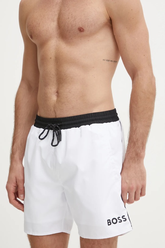 BOSS pantaloncini da bagno 50515191 bianco SS25