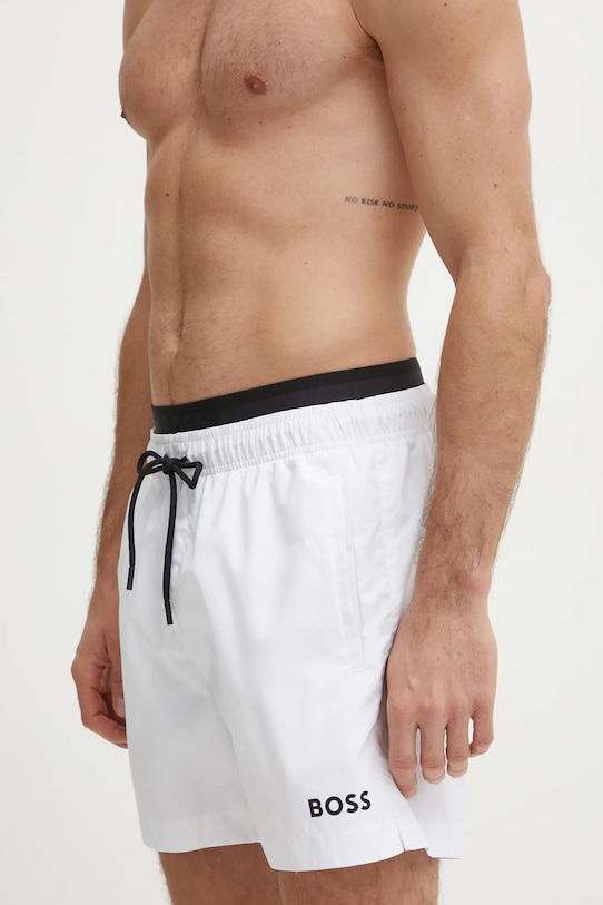 BOSS pantaloni scurți de baie 50515294 alb SS25