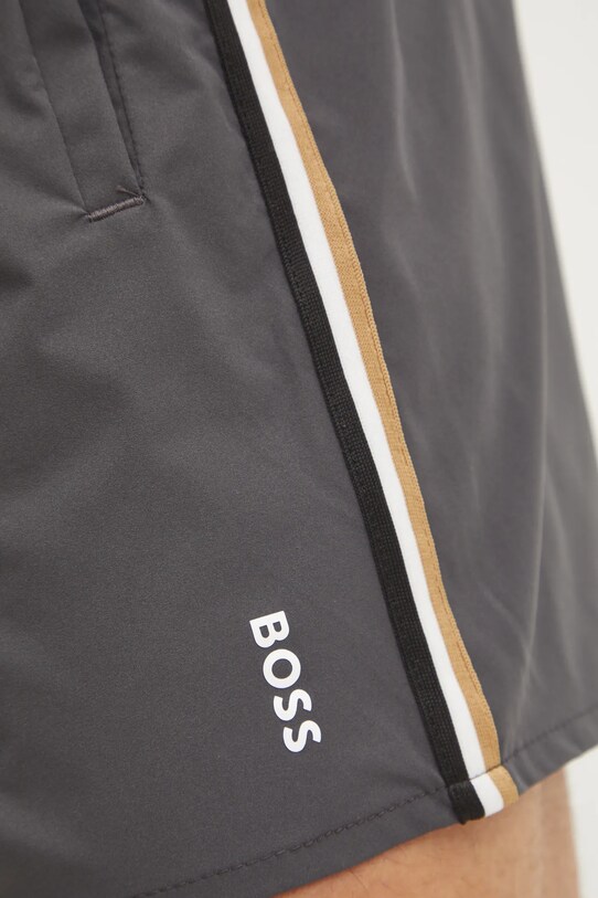 Plavkové šortky BOSS šedá 50528291