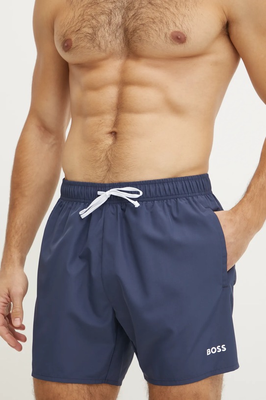 BOSS bez uzorka mornarsko plava 50536351