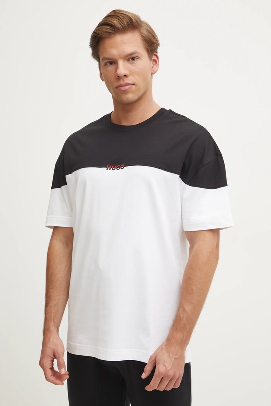 HUGO t-shirt lounge z elastanem czarny 50534164