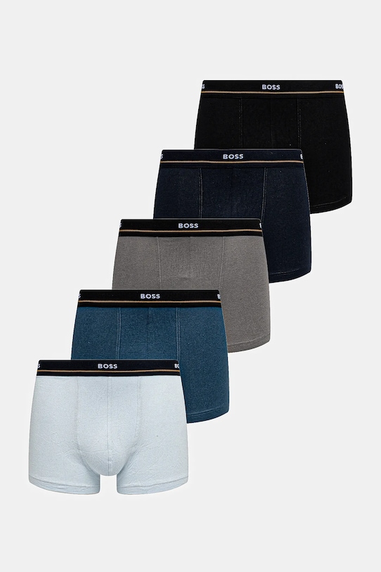 Боксери BOSS 5-pack бавовна темно-синій 50531660