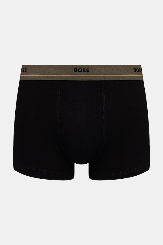 BOSS bokserki męskie bawełniane z elastanem Trunk 5P Essential 5-pack czarny 50531660