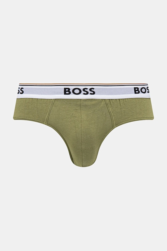 BOSS slipy 3-pack 50531681 zielony AW25