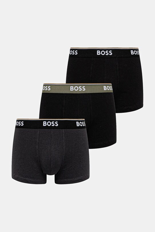 BOSS bokserki 3-pack bawełna czarny 50531684